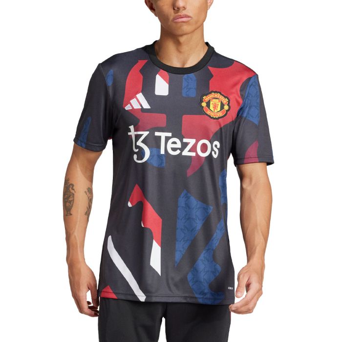 ADIDAS MANCHESTER UNITED 2024/2025 PRE SHIRT BLACK/MUFC RED/OFF WHITE