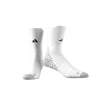 ADIDAS FOOTBALL GRIP KNITTED CUSHIONED CREW SOCKS - WHITE/BLACK