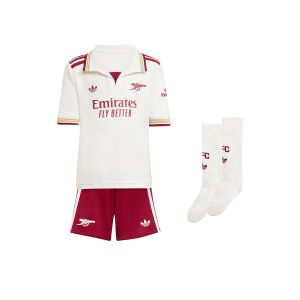 ADIDAS ARSENAL 2025/2026 THIRD MINI JERSEY - CLOUD WHITE/TEAM COLL BURGUNDY