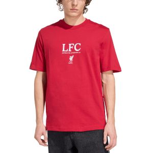 ADIDAS LIVERPOOL GRAPHIC TEE - STRAWBERRY RED