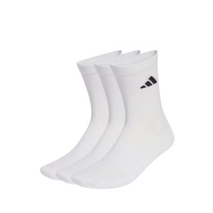 ADIDAS CUSHIONED CREW SOCKS 3 PAIRS - WHITE/WHITE/BLACK
