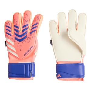 ADIDAS PREDATOR MATCH FINGERSAVE GLOVES - SIGNAL CORAL/WHITE/LUCID BLUE