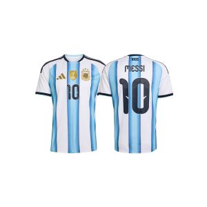 ADIDAS ARGENTINA 2026 HOME KIDS JERSEY MESSI#10 - WHITE/ICEY BLUE/LIGHT BLUE