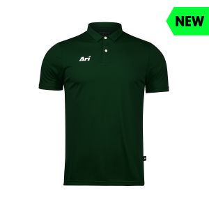 ARI CLASSIC BREATHABLE POLO - FOREST GREEN/WHITE