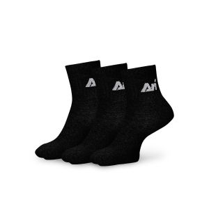 ARI DAILY QUARTER SOCKS - BLACK/BLACK/BLACK
