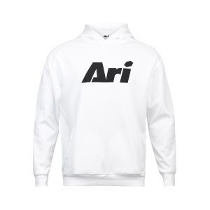 ARI ESSENTIAL HOODIE - WHITE/BLACK/WHITE