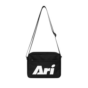 ARI ESSENTIAL MINI MESSENGER BAG - BLACK/WHITE/BLACK