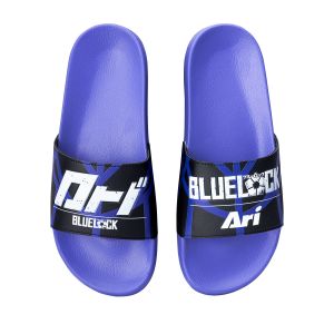 ARI X BLUE LOCK SLIDE SANDALS - BLUE/BLACK