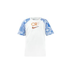 NIKE CR7 YOUTH DRY TOP SS - WHITE