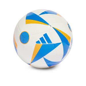ADIDAS EURO24 CLUB BALL - WHITE/GLORY BLUE/LUCKY ORANGE