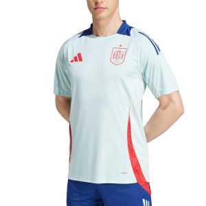 ADIDAS SPAIN 2024 TRAINING JERSEY - HALO MINT/RAY RED