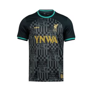 NIKE LIVERPOOL 2023/2024 x LEBRON REPLICA JERSEY - BLACK/WASHED TEAL/TRULY GOLD
