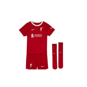 NIKE LIVERPOOL 2023/2024 HOME KIDS SET JERSEY - GYM RED/WHITE