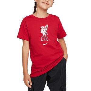 NIKE LIVERPOOL 2023/2024 KIDS CREST TEE - GYM RED