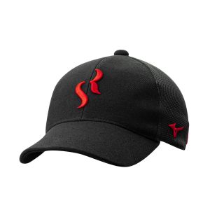 MIZUNO SR4 CAP - BLACK/RED