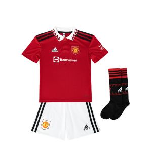 ADIDAS MANCHESTER UNITED 2022/2023 HOME MINI JERSEY - REAL RED/WHITE