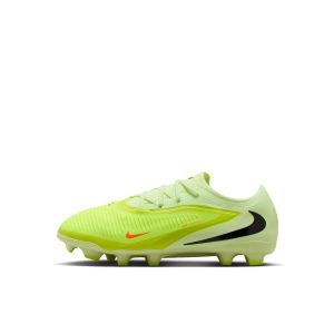 NIKE JR PHANTOM 6 LOW PRO FG/MG - HYPER CRIMSON/BLACK/LIMELIGHT