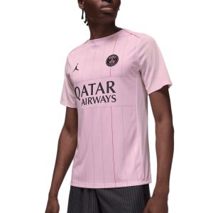 NIKE PARIS SAINT GERMAIN 2025/2026 ACADEMY PRO SS TOP PRE MATCH - PINK FOAM/PARTICLE GREY/OFF NOIR