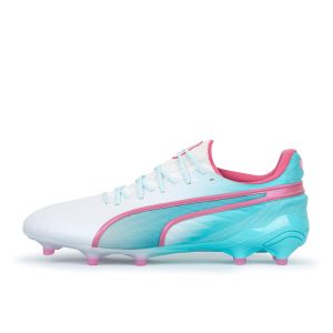PUMA KING ULTIMATE FG/AG RE CHARGE - PUMA WHITE/SUNSET PINK/HERO BLUE