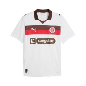 PUMA ST.PAULI 2025/2026 AWAY REPLICA JERSEY - PUMA WHITE/ESPRESSO BROWN