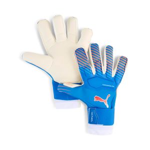 PUMA ULTRA ULTIMATE HYBRID GK GLOVES - ULTRA BLUE/GLOWING RED