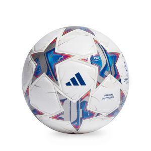 ADIDAS UCL PRO BALL - TOP WHITE/SILVER MET./BRIGHT CYAN