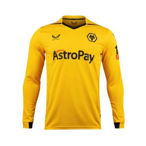 CASTORE WOLVES 2022/2023 HOME REPLICA LONG SLEEVE JERSEY - GOLD/YELLOW